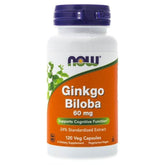 Ginkgo biloba Chiết xuất Ginkgo Nhật Bản 120 viên nang NOW FOODS